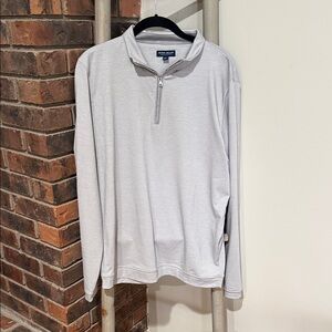 Peter Millar Crown Crafted Quarter Zip Pullover Men’s Medium Beige EUC